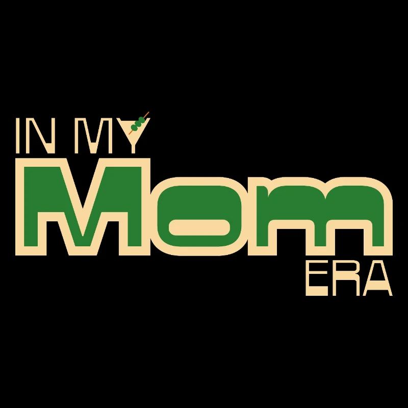 À l’époque de ma mère – Déclaration de maman rétro en vert