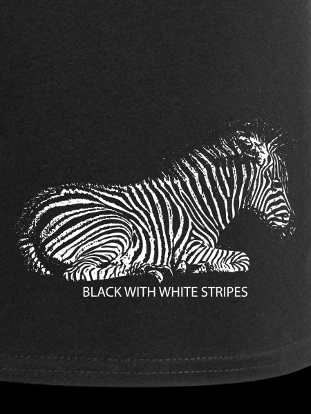Noir avec rayures blanches