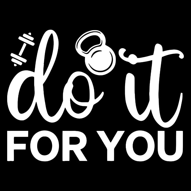 Motivational Fitness Script with Kettlebell Icon