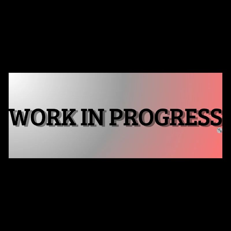 Work in progress Typography Design