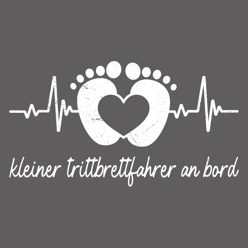 Werdende Mutter KLEINER TRITTBRETTFAHRER AN BORD