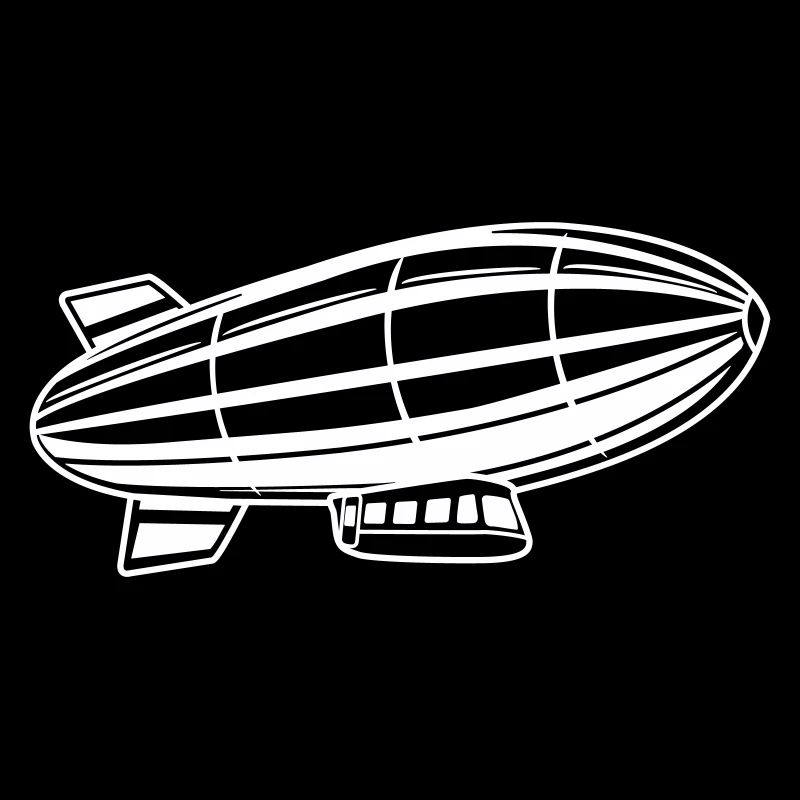 Silhouette de dirigeable Zeppelin
