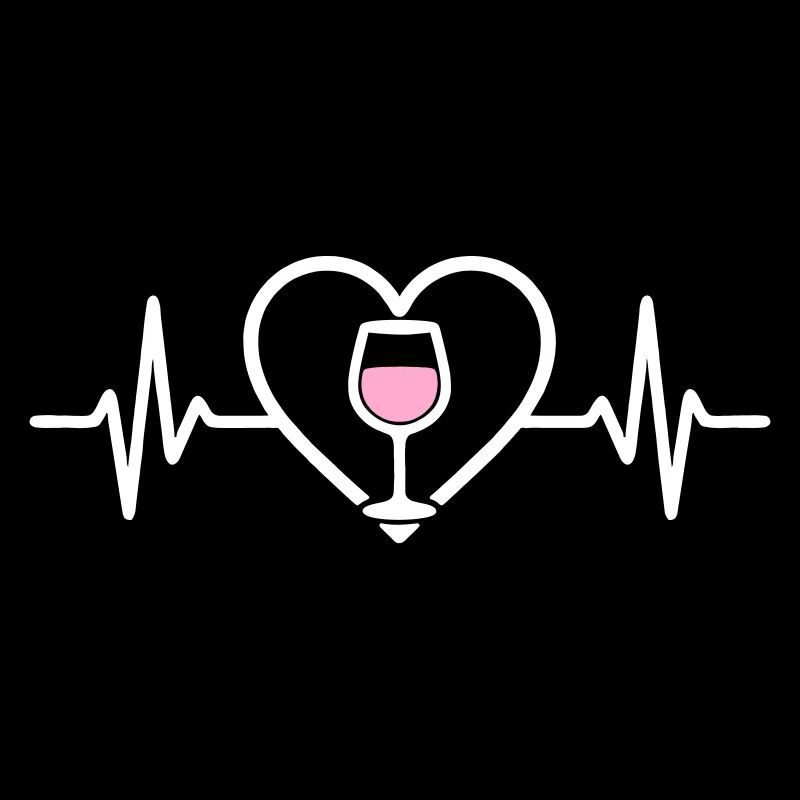 Rosé Wine Heart