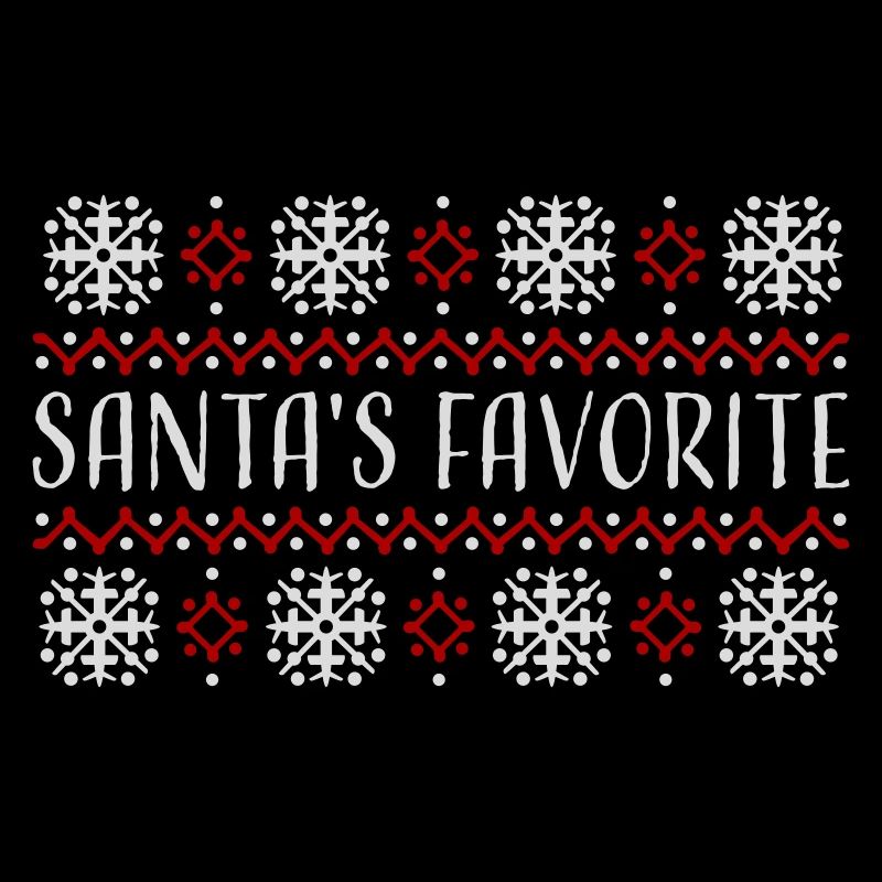 Santa's Favorite Weihnachtspullover Schneeflocken