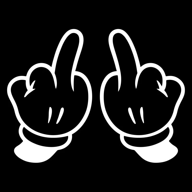 Mittelfinger Hand Frech