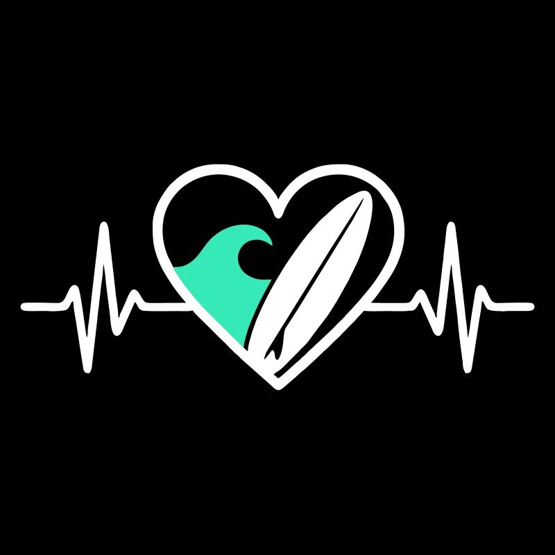 Surf Heart Surf Wave Ocean Summer