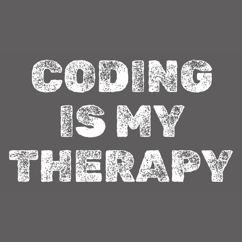 Coding Is My Therapy Programmierer Shirt