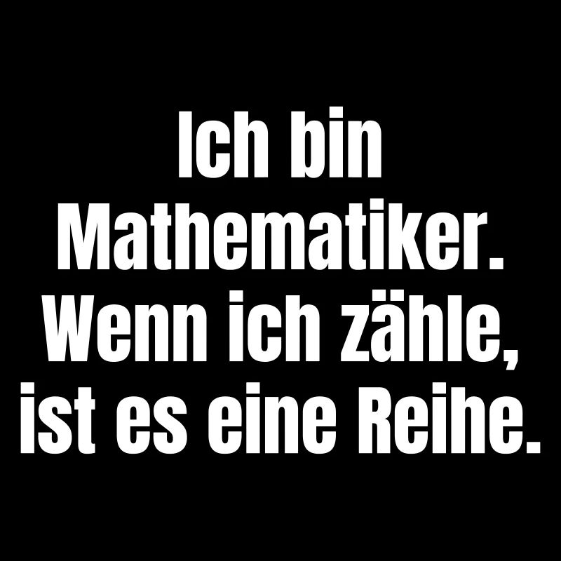 I'm a mathematician: Counting series