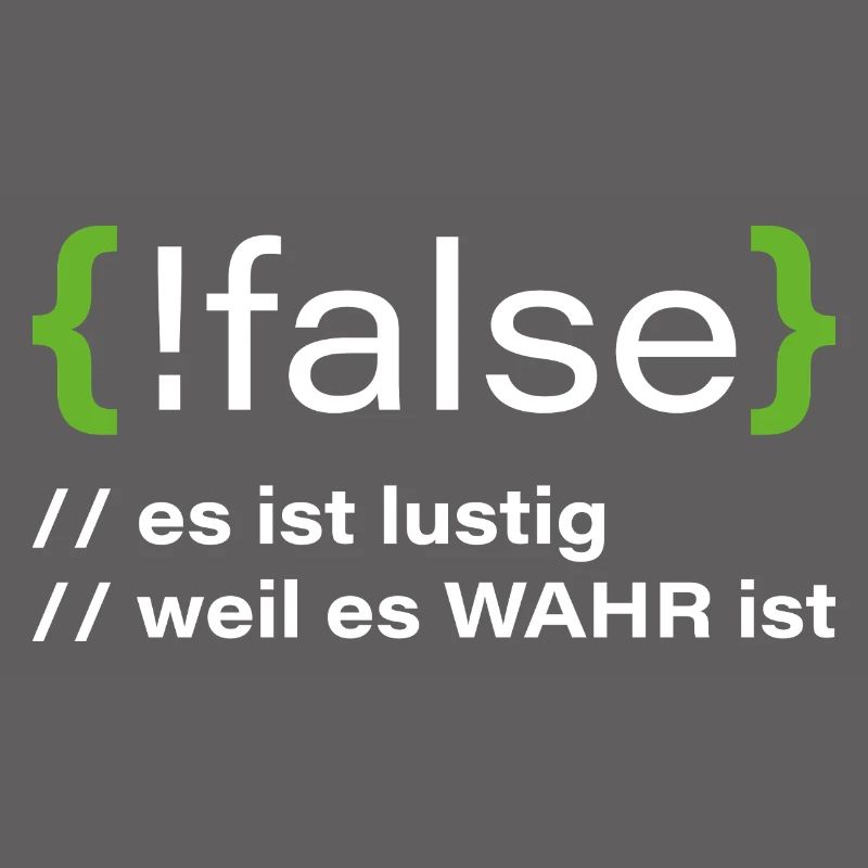 false - Programmatore divertente che dice