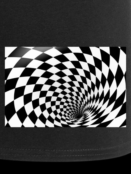 Hypnotic Checkerboard Spiral