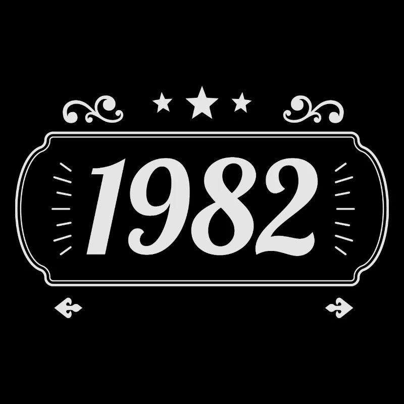 Vintage 1982 Retro-Jubiläum 1982