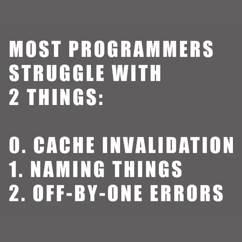 2 hard things in computer science programmer