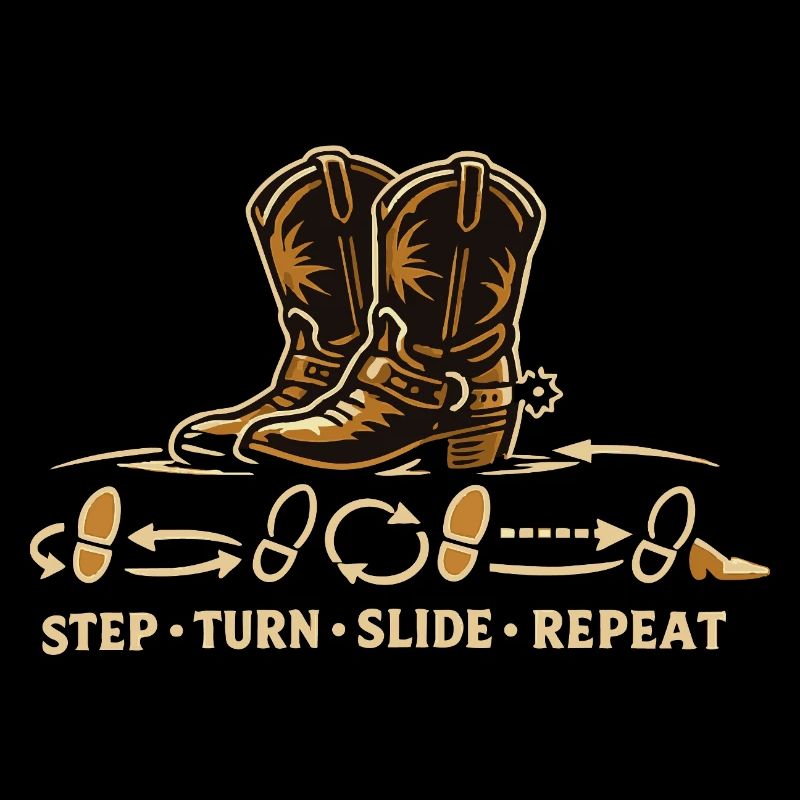 Bottes de pas de danse en ligne