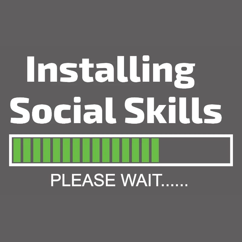 Social Skills Loading Funny Software Programmer