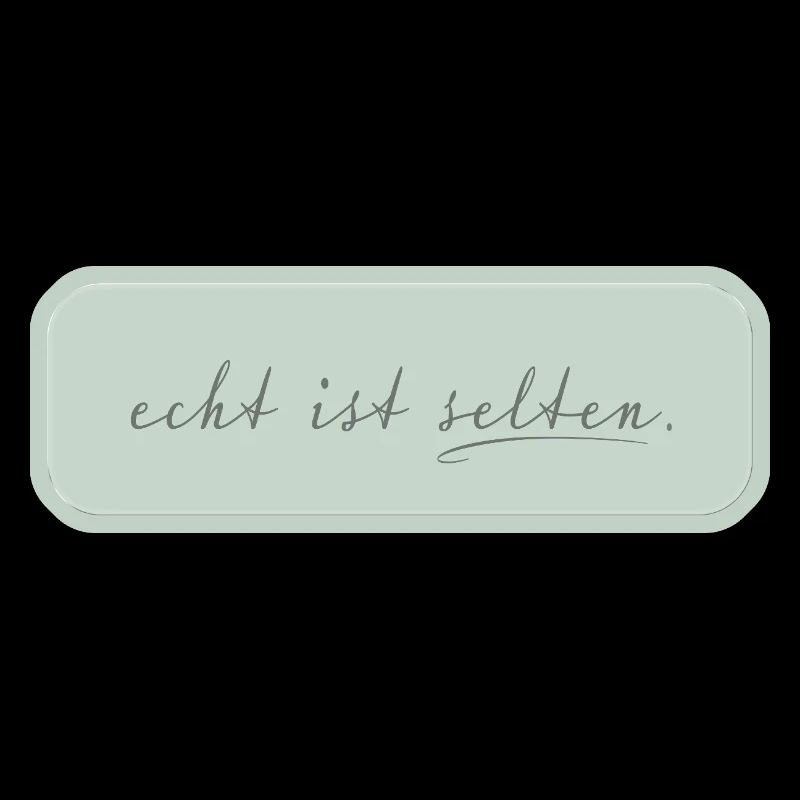 real is rare – minimalist typography