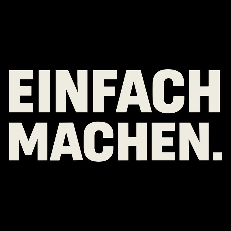 Einfach Machen Großbuchstaben