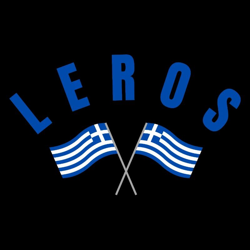Drapeaux grecs de Leros