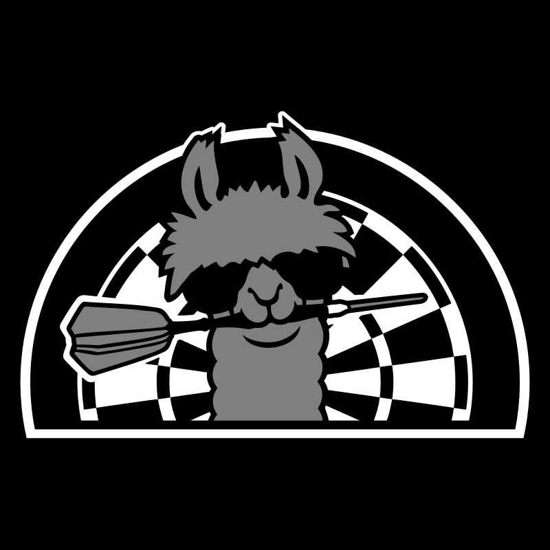 Cool Llama Dartboard Sunglasses Dart Sweet
