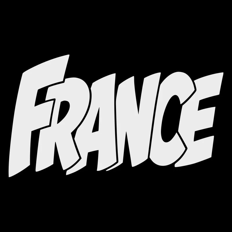Frankreich, France Bold Comic Typography