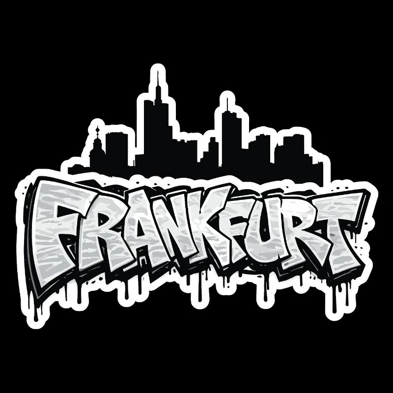 Frankfurt Skyline Graffiti