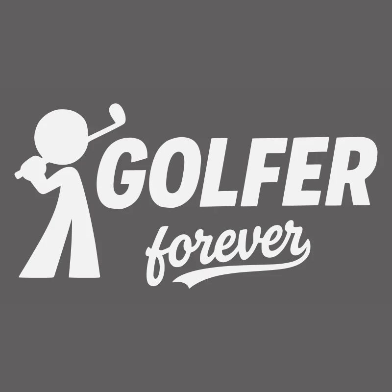 Golf, Golfer Forever Silhouette