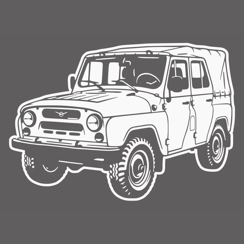 UAZ off-road vehicle (difference image)