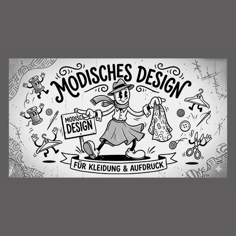 Nähkunst Modedesign Comic