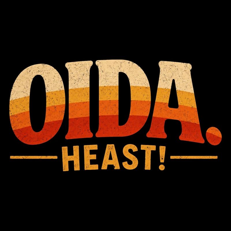 Oida heast Retro Sunset Typographe