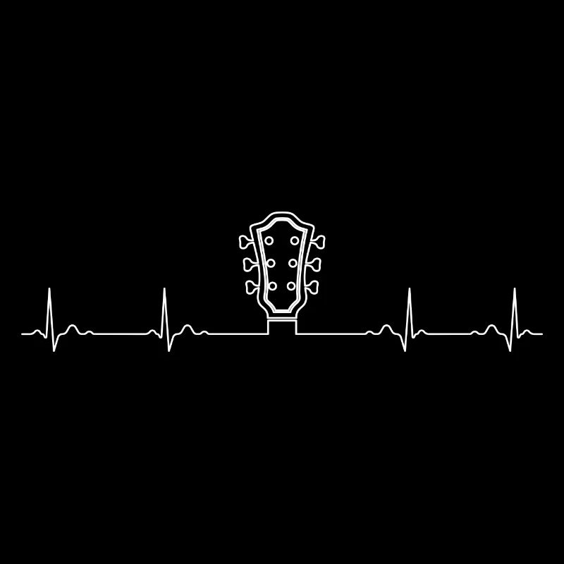 Guitar Pulse Heartbeat Design