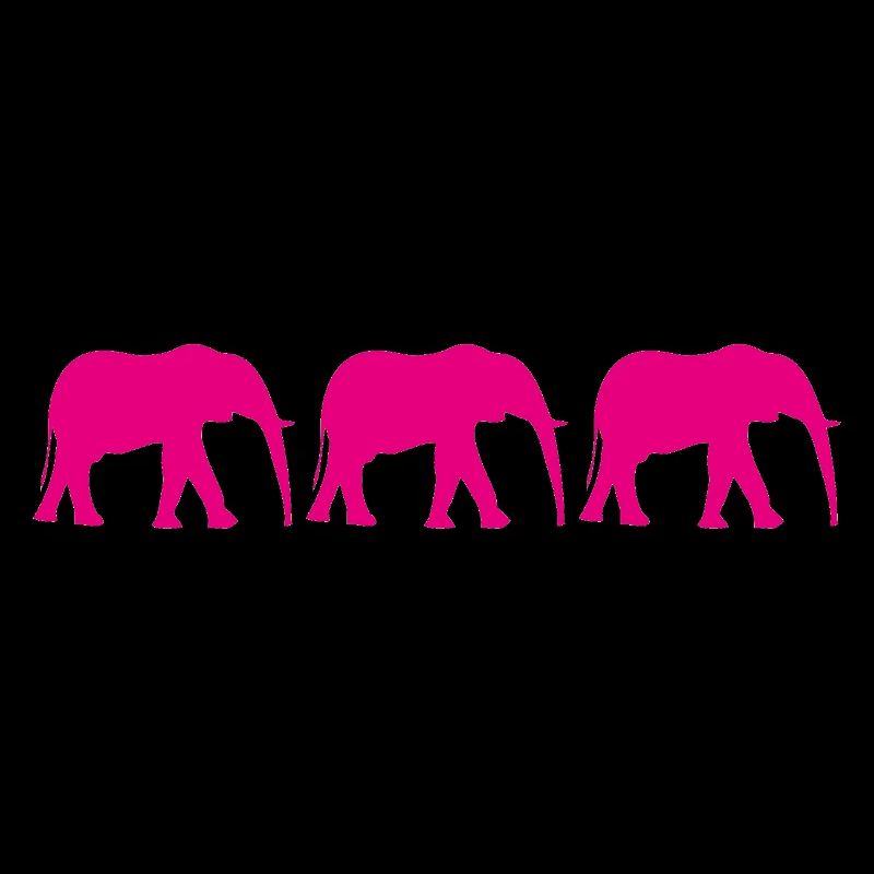Pink elephants in a repeating pattern