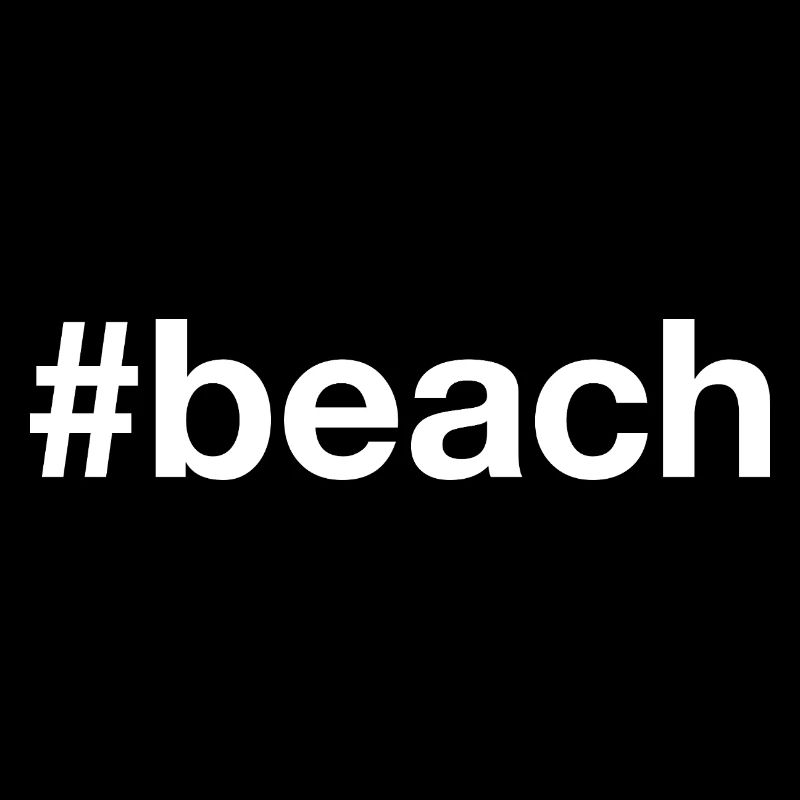 Hashtag de la plage