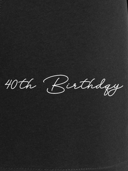 40th birthday