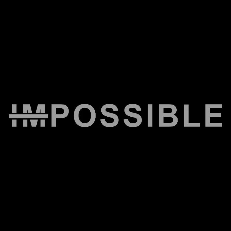 Chemise Impossible – Conception de nerd motivant