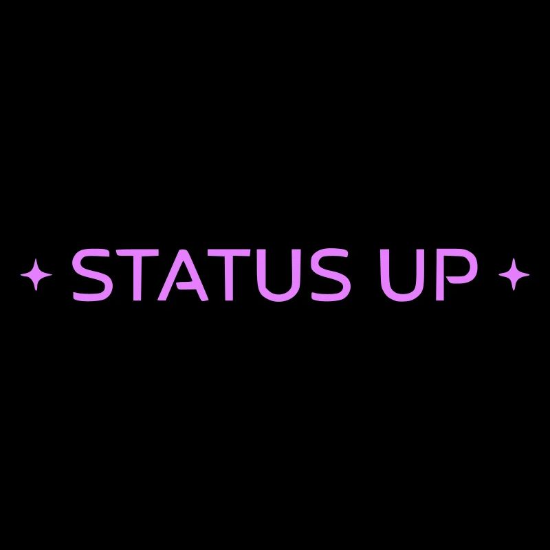 Status Up Level Up Gaming Text Vektor