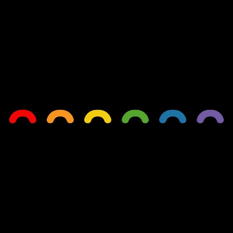 Arc-en-ciel rond arc-en-ciel