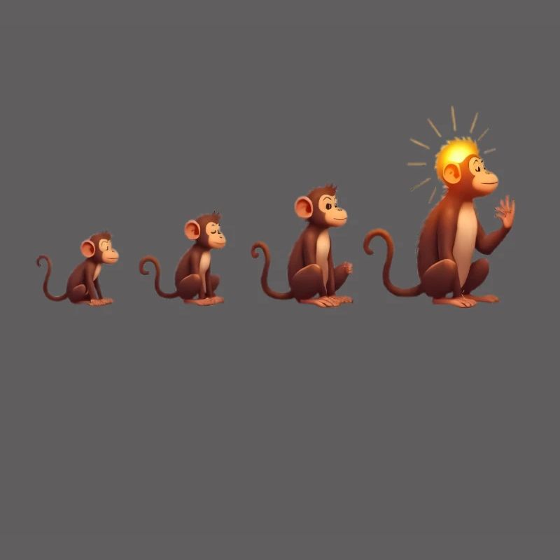 Evolution of sun-headed monkeys