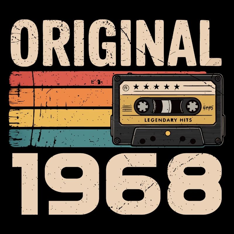 Originaler Retro-Geburtstag von 1968