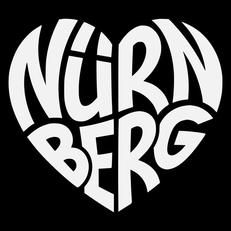 Nurnberg Herz Schriftzug