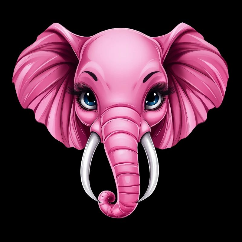 süßer pink rosa Elefant :)