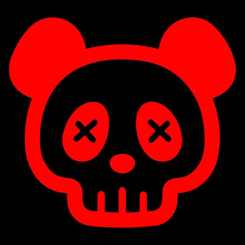 Panda Skull Skeleton