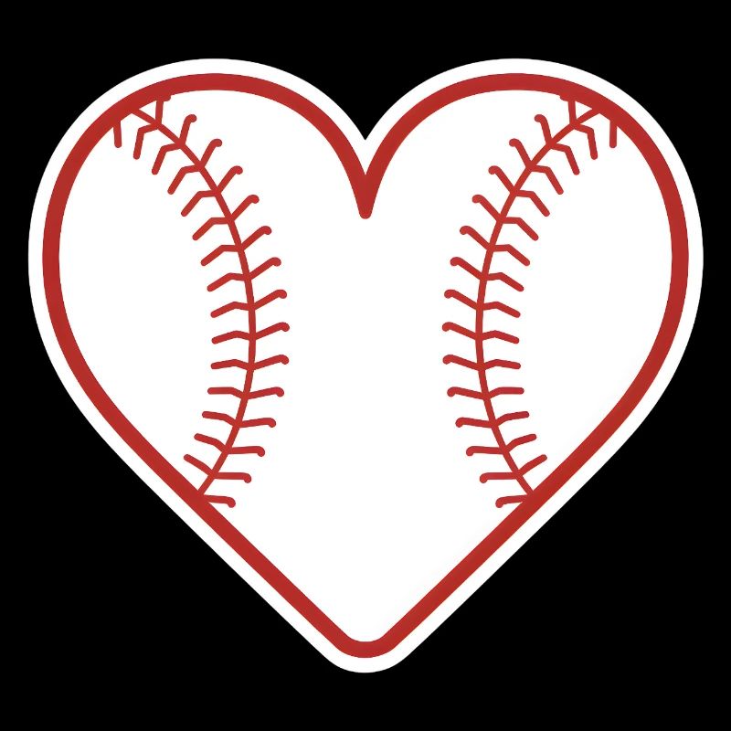 Baseball Herz Design Liebe Baseball