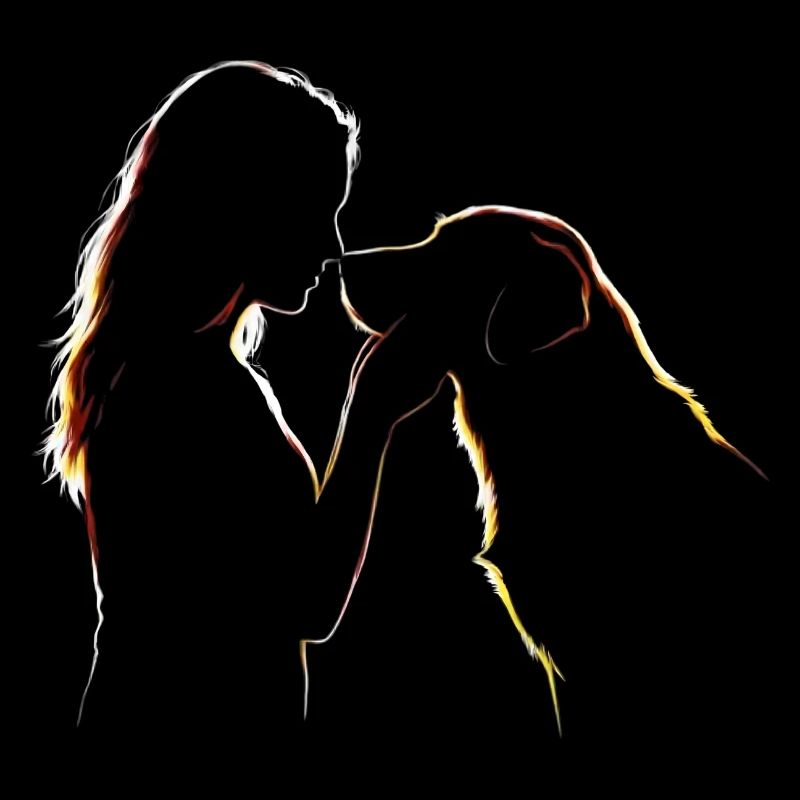 Dessin de traits de Dog Love