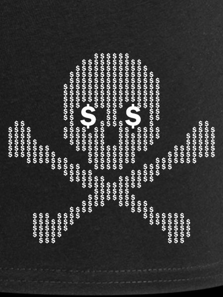 Dollar Skull Crossbones