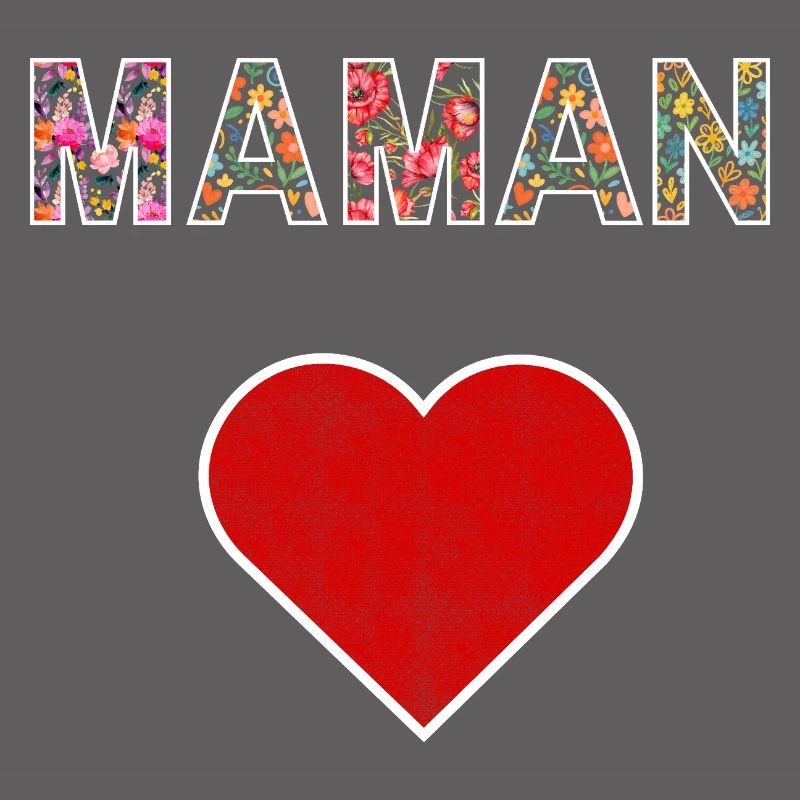 Floral Mom Heart Muttertagsgeschenk