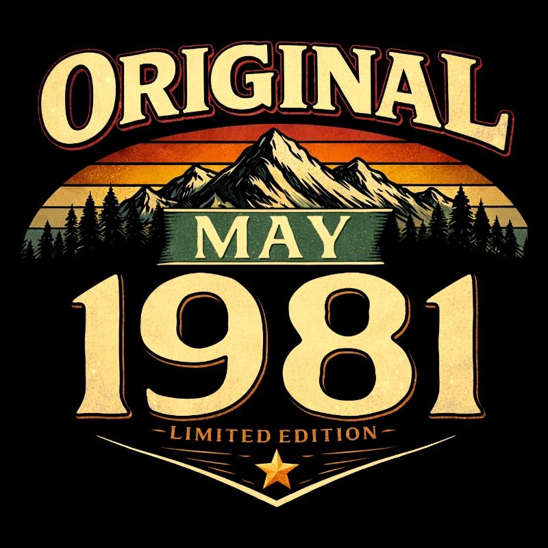 45th Birthday Gift Original May 1981