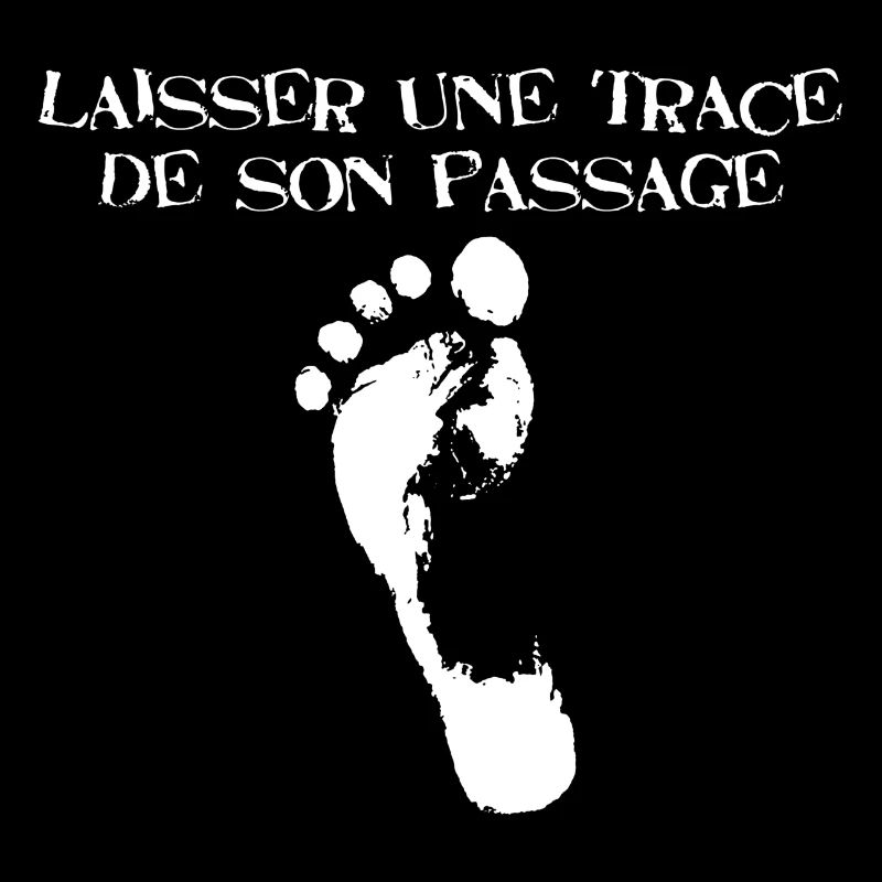 Laisser une trace de son passage (blanc)