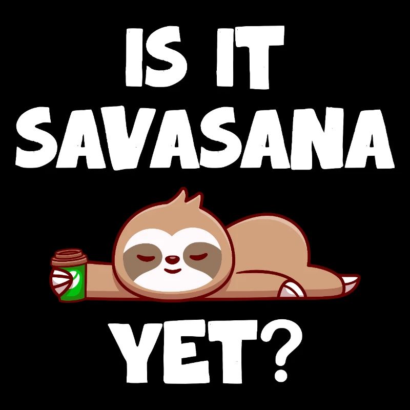 Savasana Break Relaxed Sloth