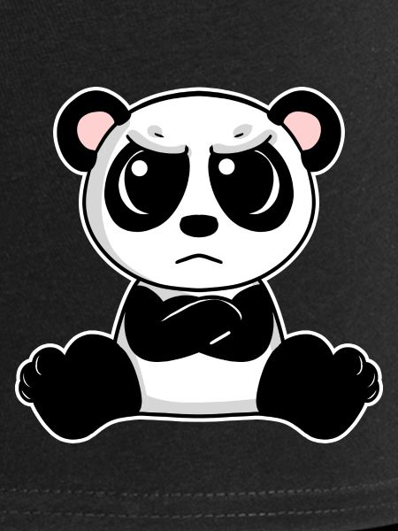 Le panda mignon est agacé