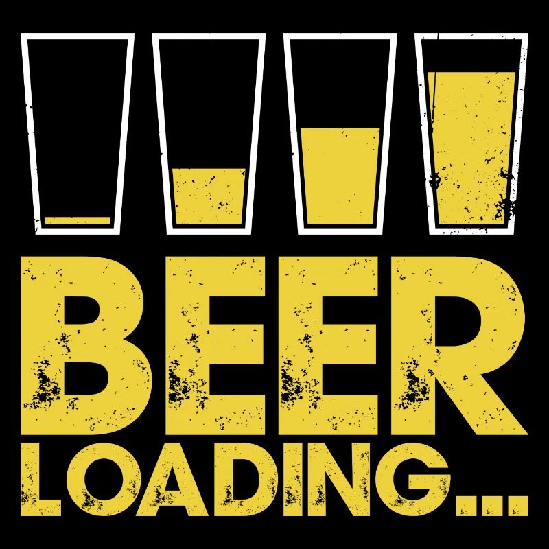 Beer Loading Distressed Typography