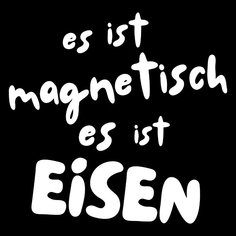 Magnetischer Eisen-Motivtext